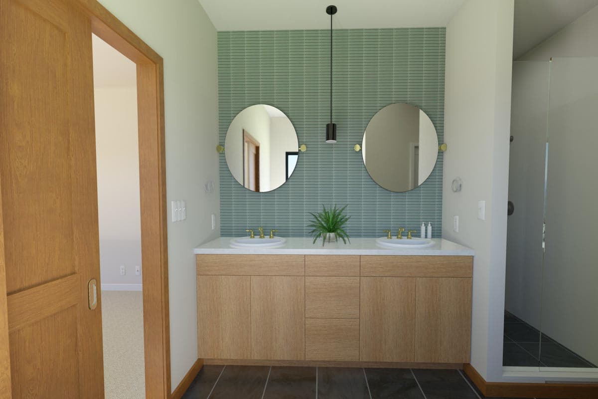 Plan 149016AND: 3-Bed Mid-Century Modern Ranch House Plan under 2000 Sq. Ft. - Image #7 - Mid Century Modern, Modern, Northwest, Ranch