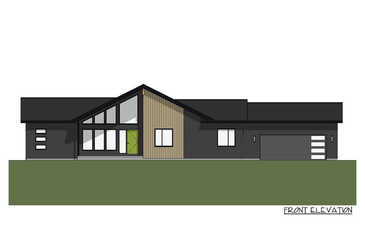 Plan 149016AND: 3-Bed Mid-Century Modern Ranch House Plan under 2000 Sq. Ft. - Image #8 - Mid Century Modern, Modern, Northwest, Ranch