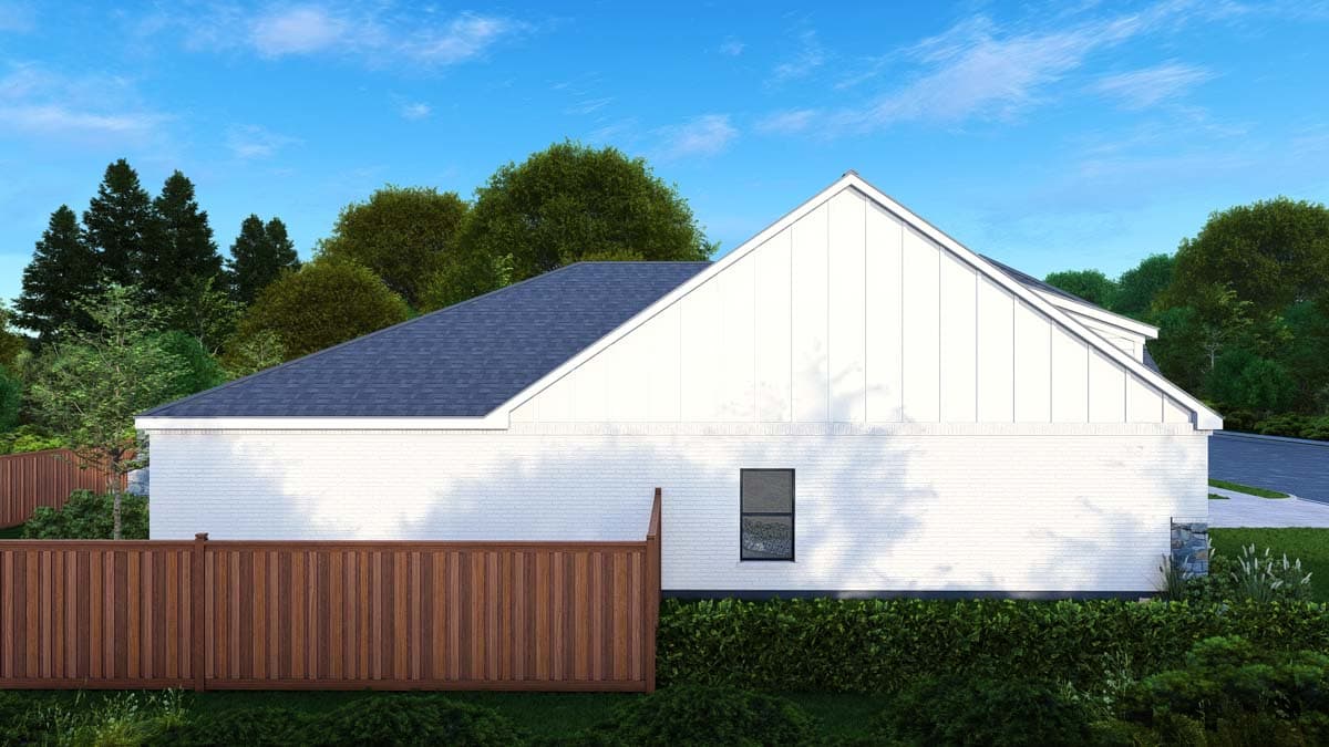 Plan 25437TF: Efficient Narrow Lot House Plan with Island Kitchen - 2096 Sq Ft - Image #9 - Modern Farmhouse, New American