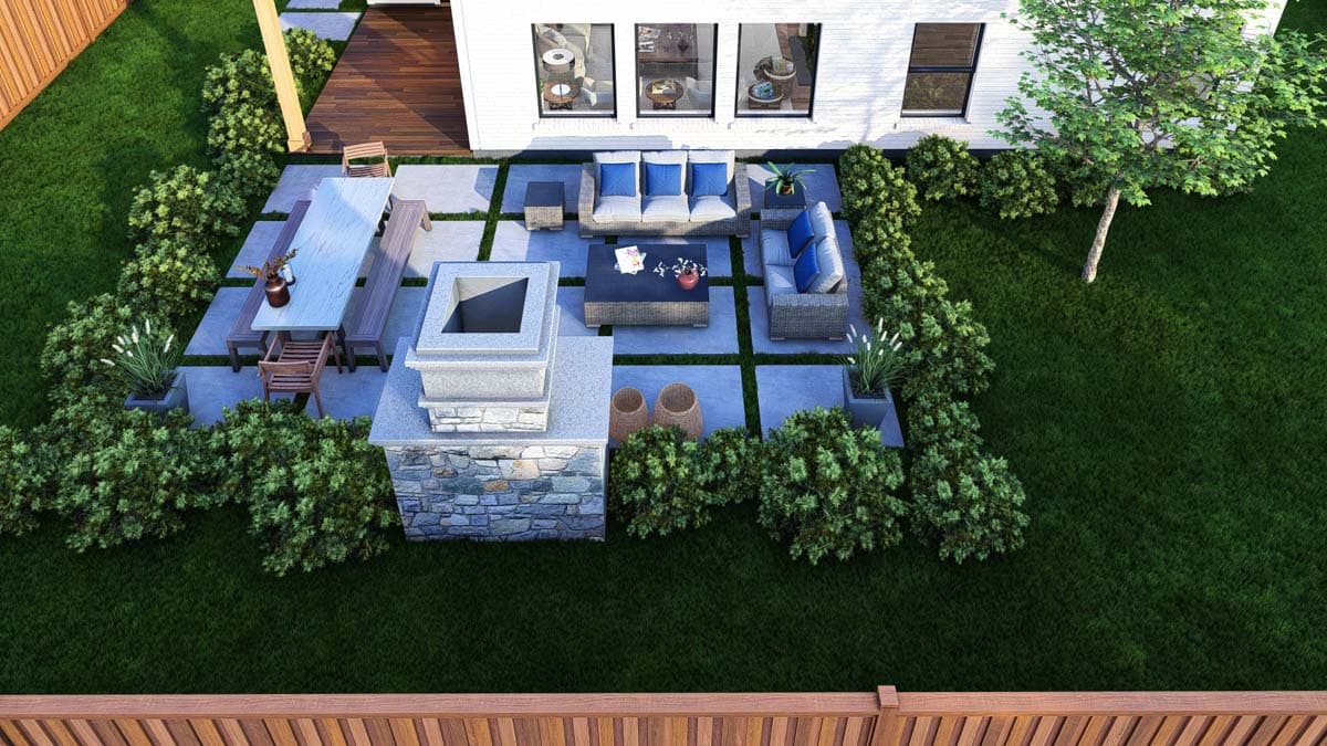 Plan 25437TF: Efficient Narrow Lot House Plan with Island Kitchen - 2096 Sq Ft - Image #16 - Modern Farmhouse, New American