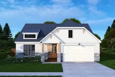 Efficient Narrow Lot House Plan with Island Kitchen - 2096 Sq Ft