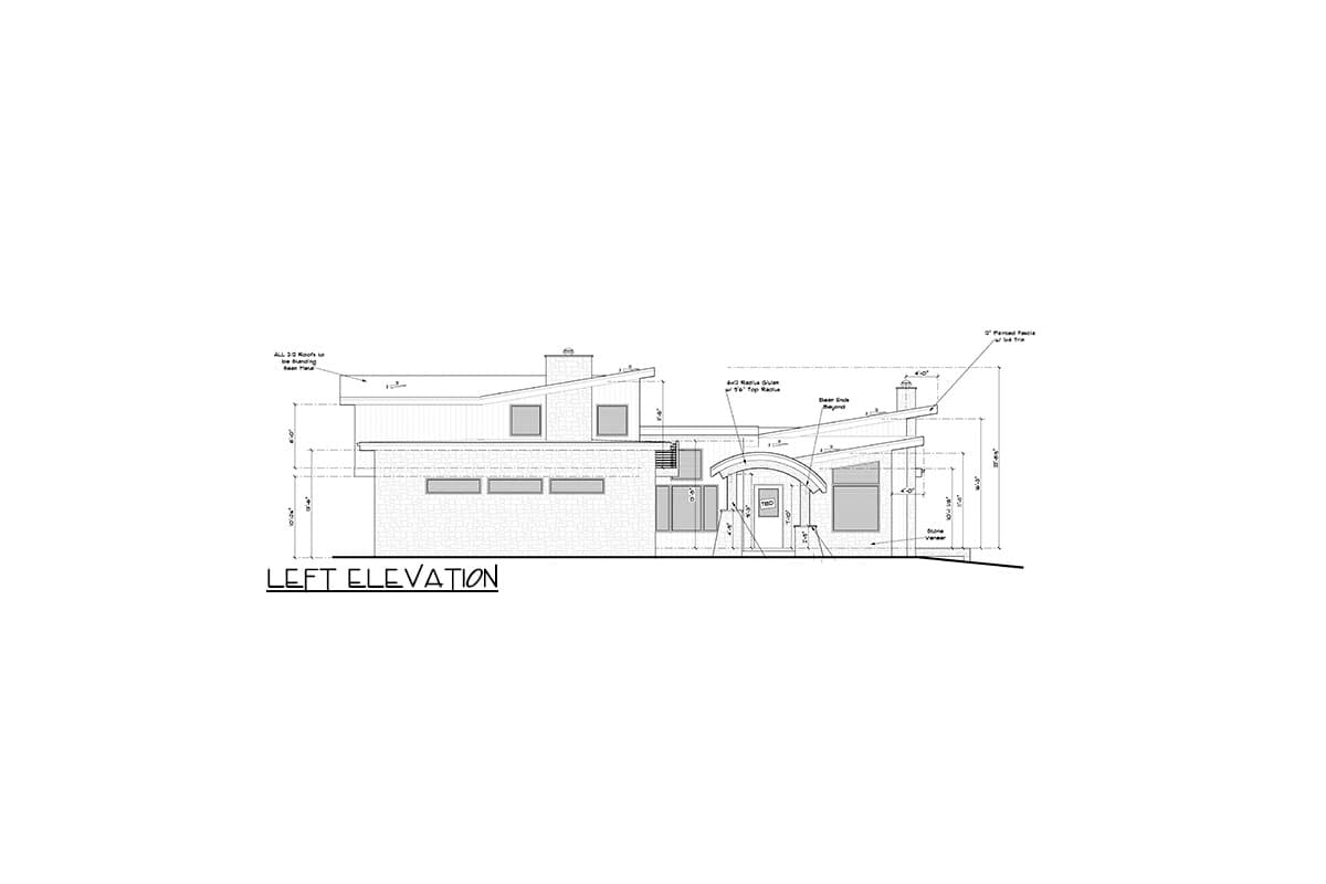 Plan 95237RW: Modern House Plan with RV Garage with Apartment Above - 3619 Sq Ft - Image #7 - Contemporary, Mid Century Modern, Modern