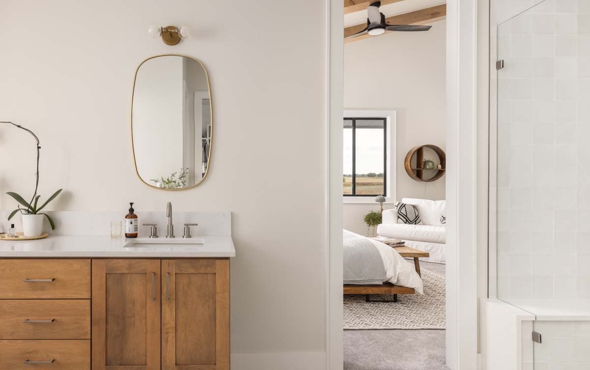 Plan 95238RW: Split Bedroom Modern House Plan with Drive-Through 3-Car Garage - 2730 Sq Ft - Image #18 - Contemporary, Mid Century Modern, Modern, Mountain, Prairie, Ranch, Transitional