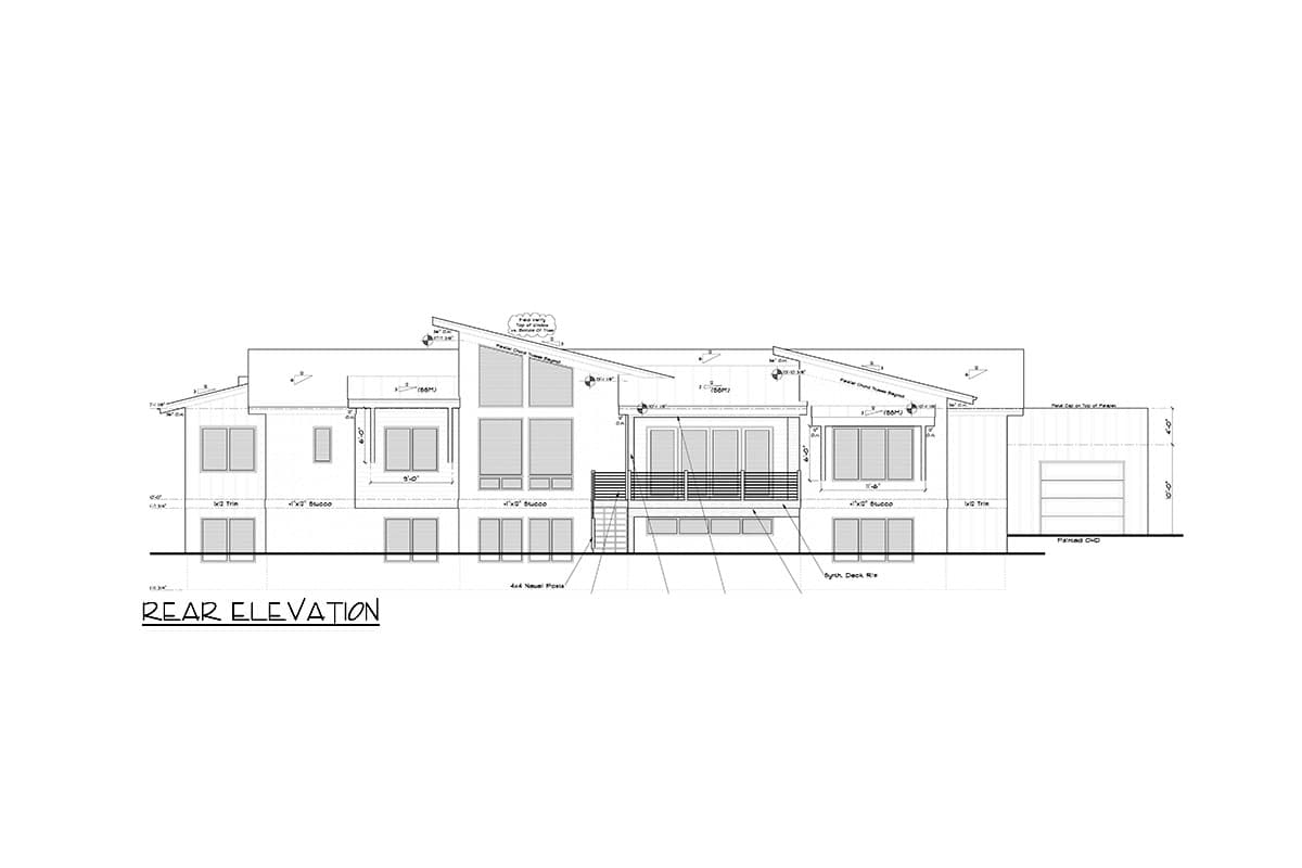 Plan 95238RW: Split Bedroom Modern House Plan with Drive-Through 3-Car Garage - 2730 Sq Ft - Image #28 - Contemporary, Mid Century Modern, Modern, Mountain, Prairie, Ranch, Transitional