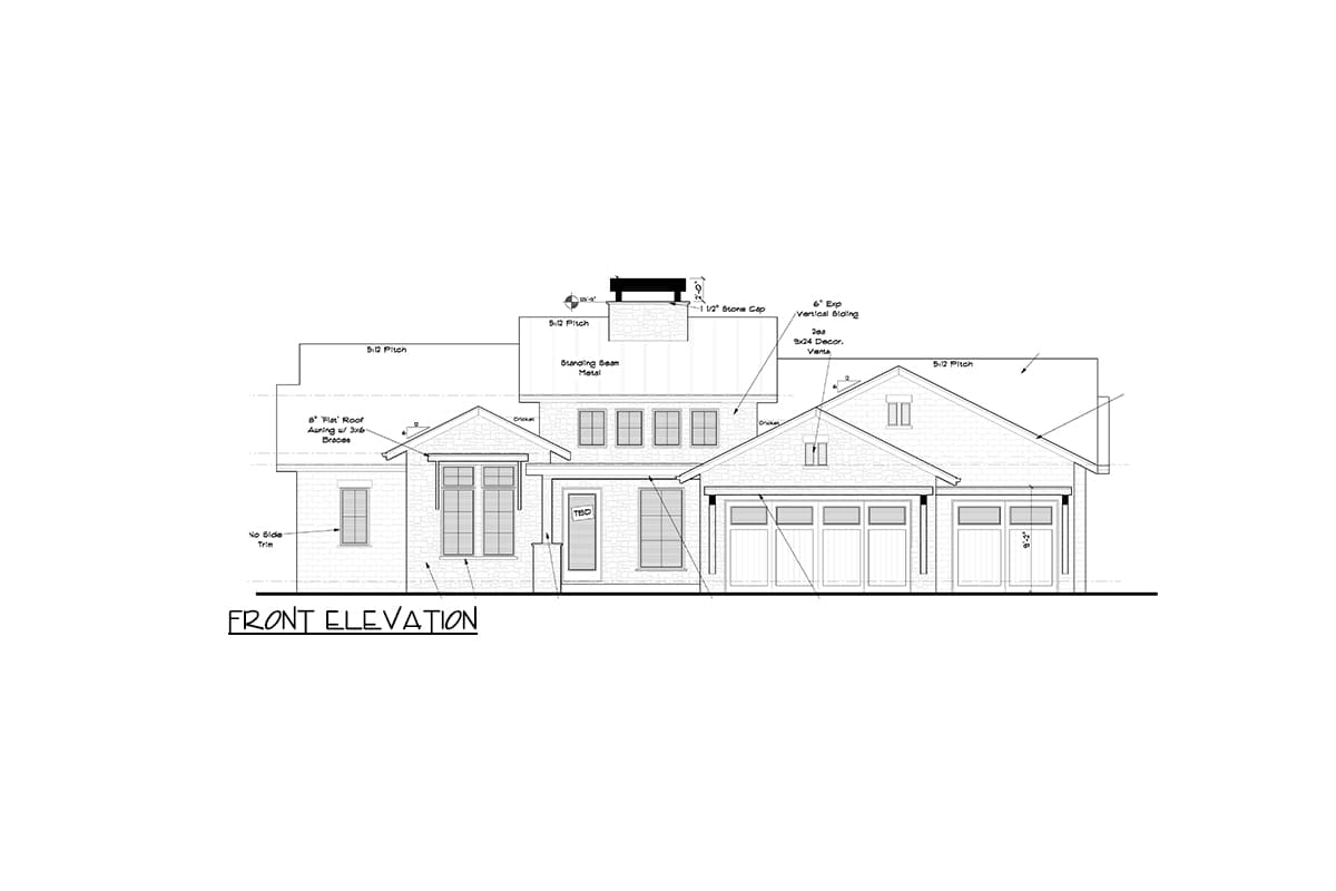 Plan 95240RW: One-Story Mountain Craftsman House Plan with Lower Level Expansion - 2439 Sq Ft - Image #26 - Craftsman, Mountain, New American, Transitional