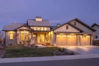 One-Story Mountain Craftsman House Plan with Lower Level Expansion - 2439 Sq Ft