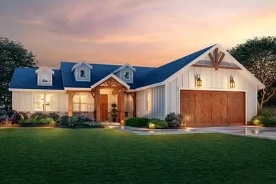 Modern Farmhouse with Main Floor Master on a Walkout Basement - 2723 Sq Ft