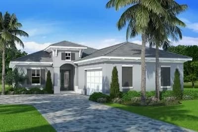 1-Story Coastal Contemporary House Plan with Outdoor Living Room - 2202 Sq Ft