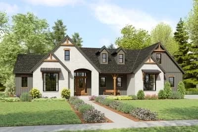 One-Story Country Ranch House Plan with Spacious Outdoor Living