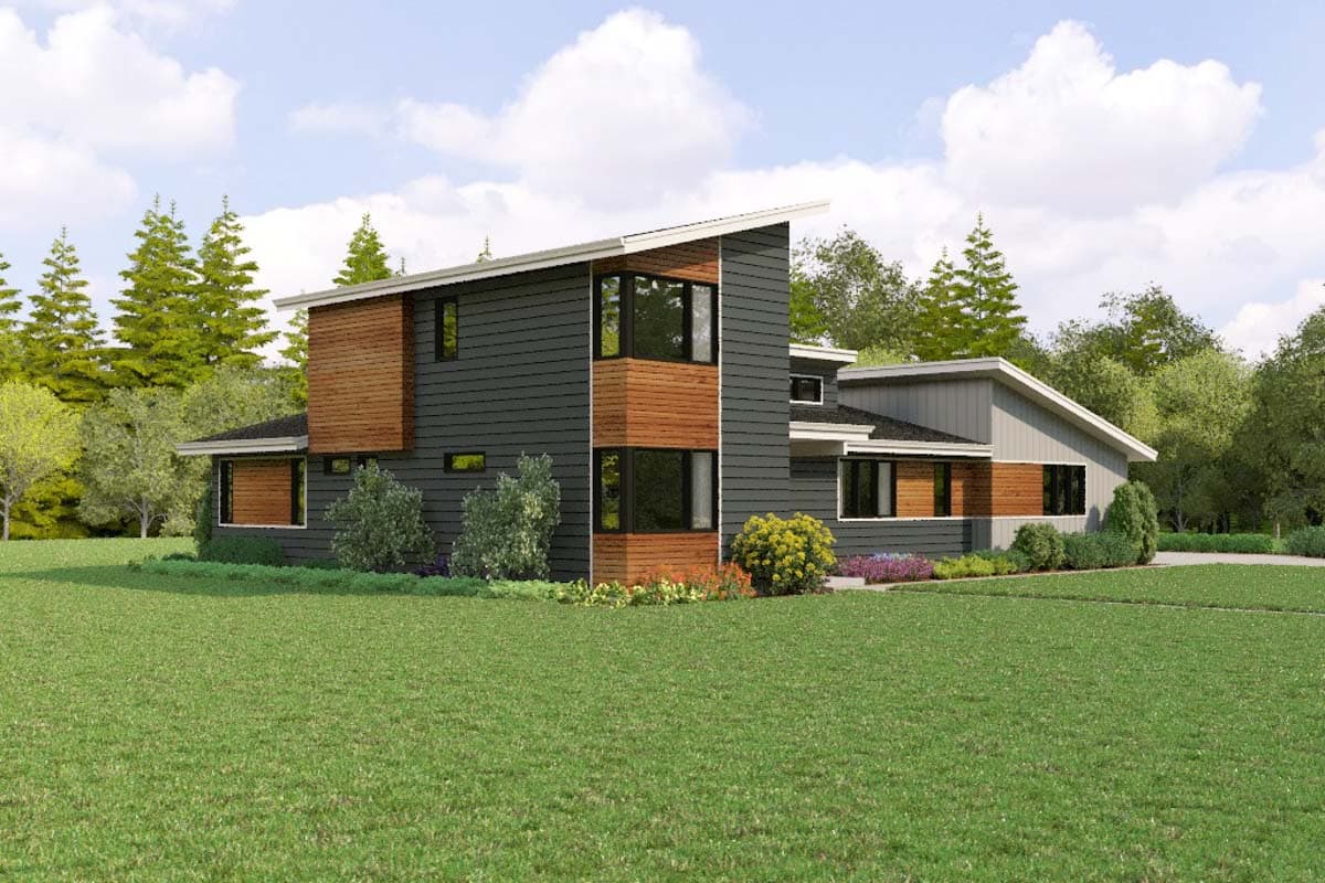 Plan 69844AM: Modern Hill Country House Plan with Flex Room - 2200 Sq Ft - Image #4 - Contemporary, Hill Country, Modern