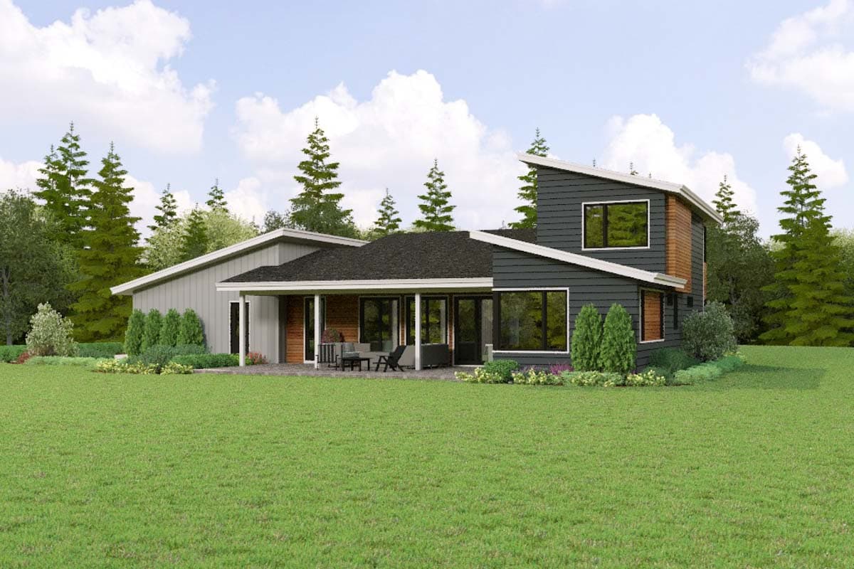 Plan 69844AM: Modern Hill Country House Plan with Flex Room - 2200 Sq Ft - Image #7 - Contemporary, Hill Country, Modern