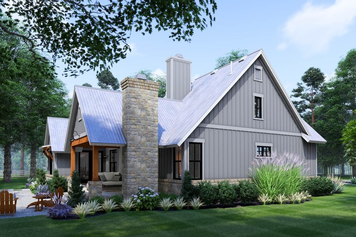 Plan 16929WG: 3-Bed Modern Farmhouse Plan with Bonus Room  - Image #13 - Cottage, Country, Farmhouse, Modern Farmhouse, New American