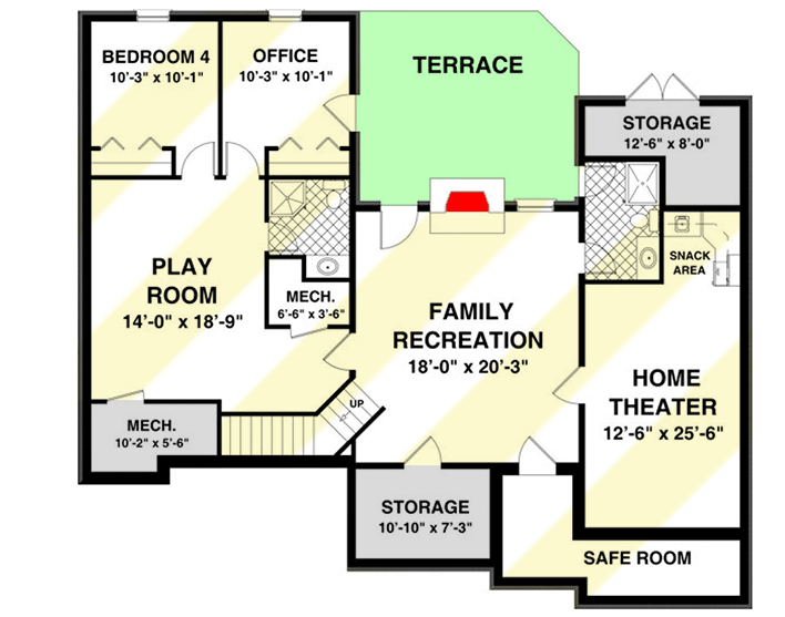 Plan 20134GA: 3 Bed Ranch Home Plan with Bonus and Lower Level Expansion - 1700 Sq Ft - Floor Plan - Optional Lower Level - Country, Craftsman, Ranch