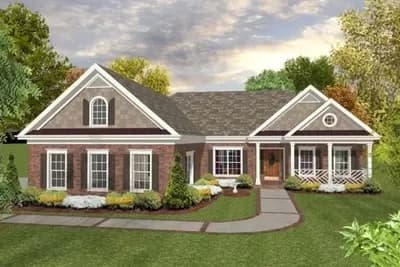 3 Bed Ranch Home Plan with Bonus and Lower Level Expansion - 1700 Sq Ft