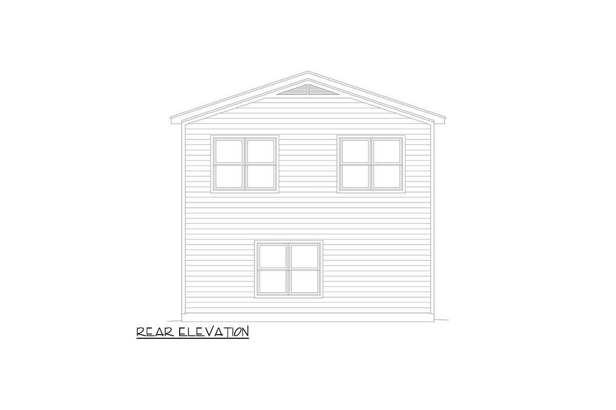 Plan 680241VR: 2-Bed House Plan with Game Room First Floor - 1536 Sq Ft - Image #4 - Country, Traditional
