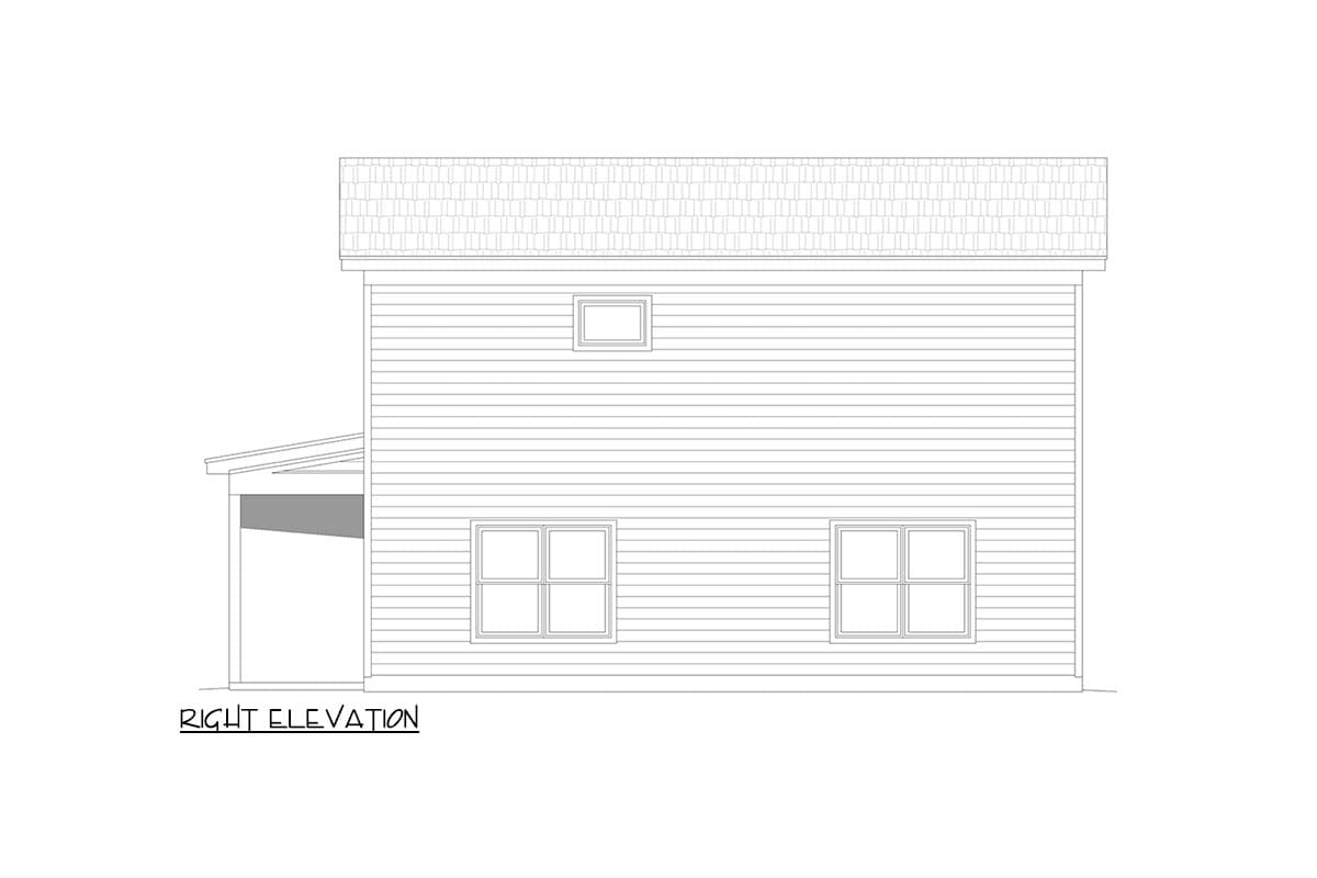 Plan 680241VR: 2-Bed House Plan with Game Room First Floor - 1536 Sq Ft - Image #5 - Country, Traditional