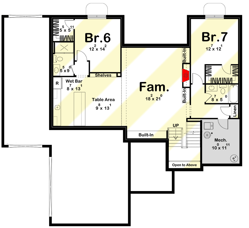 Plan 623315DJ: 2-Story Transitional House Plan with Laundry On Both Floors - 2891 Sq Ft - Floor Plan - Optional Lower Level Layout ($ Paid Option) - Contemporary, European, Transitional