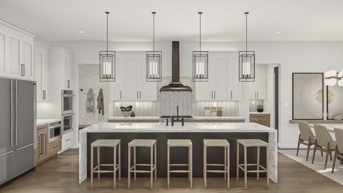 Plan 623315DJ: 2-Story Transitional House Plan with Laundry On Both Floors - 2891 Sq Ft - Image #9 - Contemporary, European, Transitional