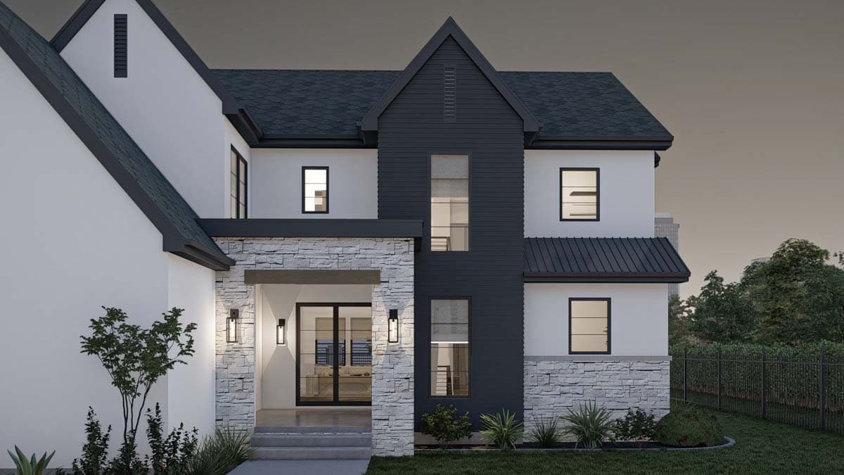 Plan 623315DJ: 2-Story Transitional House Plan with Laundry On Both Floors - 2891 Sq Ft - Image #19 - Contemporary, European, Transitional