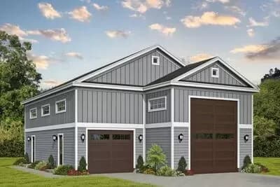 RV-Friendly Garage Plan with 1602 Sq Ft of Parking and a 615 Sq Ft Loft