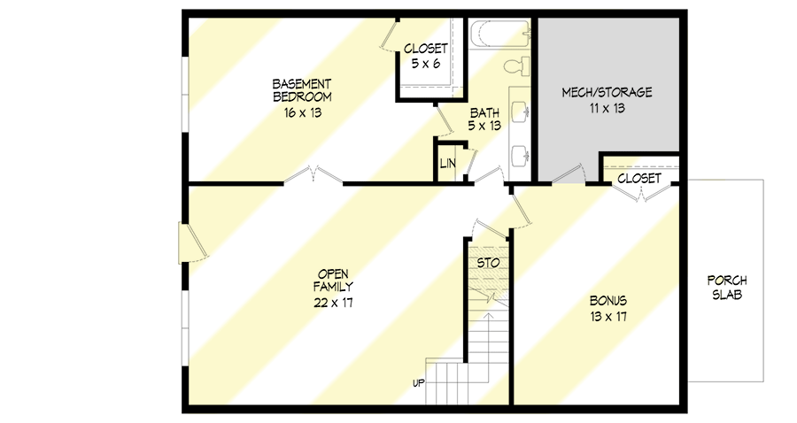 Plan 680252VR: 2-Story Lake House Plan with Lower Level Expansion - 2149 Sq Ft - Floor Plan - 3rd Floor - Country, Mountain