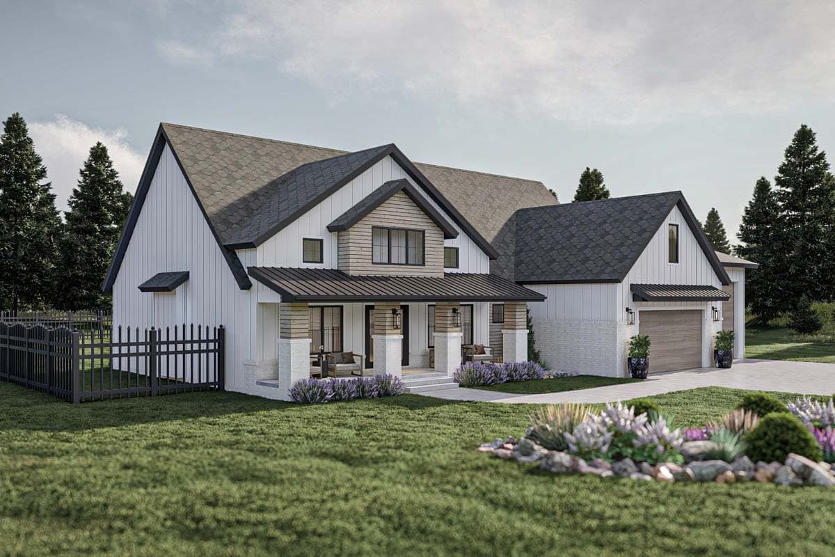 Plan 623316DJ: New American House Plan with Open and Airy Floor Plan - 2025 Sq Ft - Image #17 - Farmhouse, Modern Farmhouse, New American