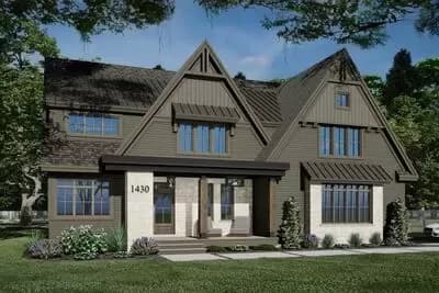 4 Bed Craftsman with Corner Home Office and a Mixed Material Exterior - 3136 Sq Ft