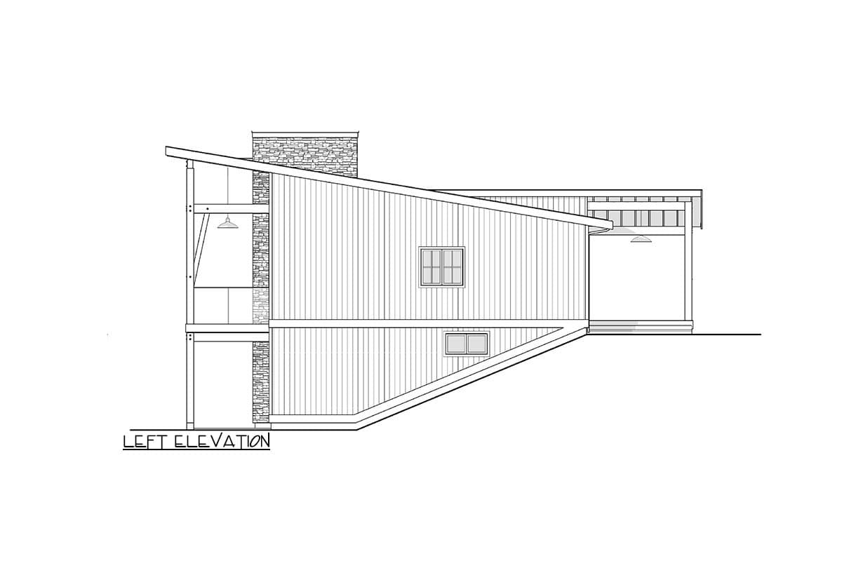 Plan 270086AF: 4 Bed Modern Lake House Plan with Finished Lower Level - 2760 Sq Ft - Image #6 - Mid Century Modern, Modern, Mountain