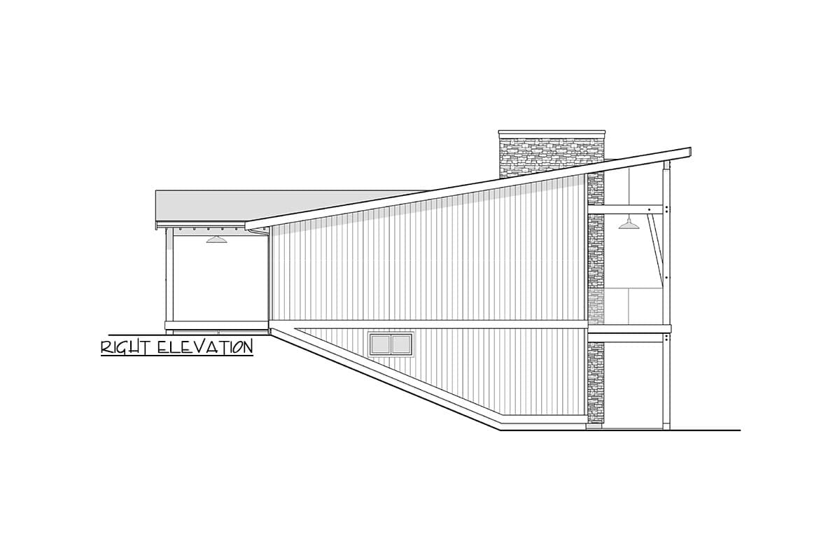 Plan 270086AF: 4 Bed Modern Lake House Plan with Finished Lower Level - 2760 Sq Ft - Image #8 - Mid Century Modern, Modern, Mountain