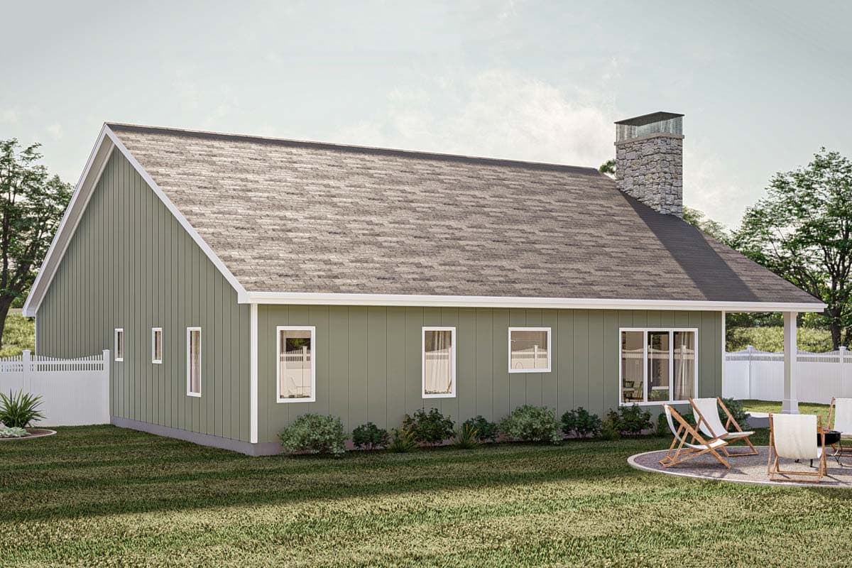 Plan 623317DJ: 3 Bed Traditional House Plan with 2-Car Garage - 1658 Sq Ft - Image #14 - Cottage, Traditional