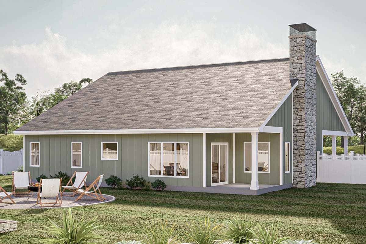 Plan 623317DJ: 3 Bed Traditional House Plan with 2-Car Garage - 1658 Sq Ft - Image #15 - Cottage, Traditional