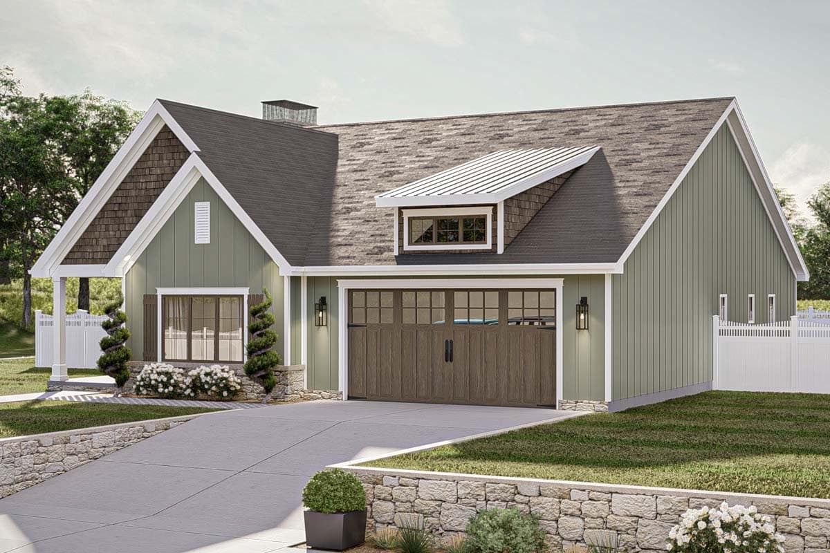 Plan 623317DJ: 3 Bed Traditional House Plan with 2-Car Garage - 1658 Sq Ft - Image #16 - Cottage, Traditional