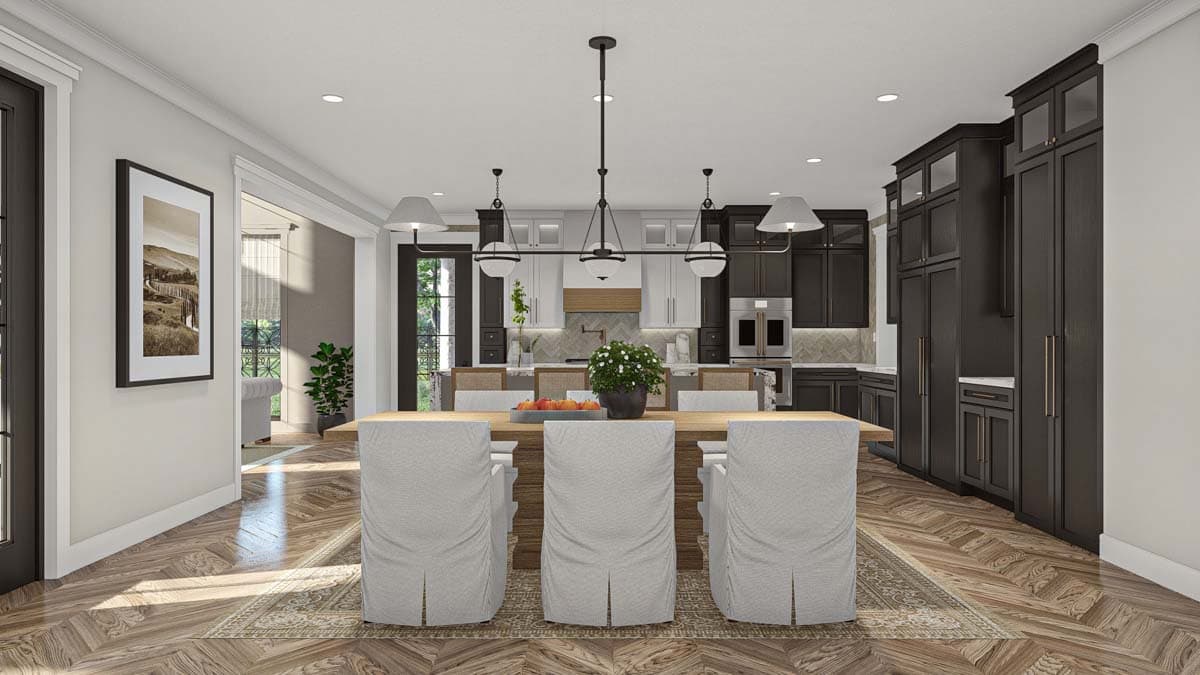Plan 623318DJ: Luxury Euro-Style House Plan with Two 3-Car Garages - 5460 Sq Ft - Image #10 - European, Spanish, Transitional