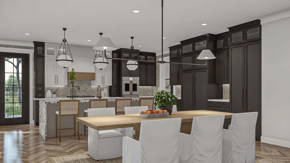 Plan 623318DJ: Luxury Euro-Style House Plan with Two 3-Car Garages - 5460 Sq Ft - Image #11 - European, Spanish, Transitional