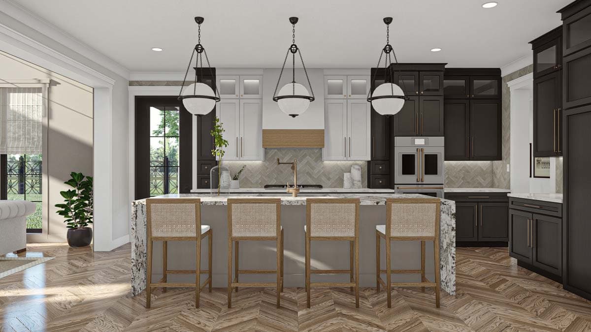 Plan 623318DJ: Luxury Euro-Style House Plan with Two 3-Car Garages - 5460 Sq Ft - Image #13 - European, Spanish, Transitional