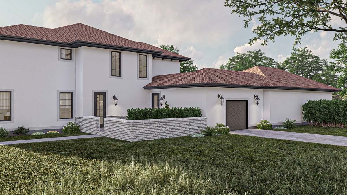 Plan 623318DJ: Luxury Euro-Style House Plan with Two 3-Car Garages - 5460 Sq Ft - Image #28 - European, Spanish, Transitional