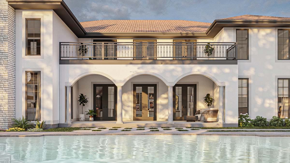 Plan 623318DJ: Luxury Euro-Style House Plan with Two 3-Car Garages - 5460 Sq Ft - Image #31 - European, Spanish, Transitional