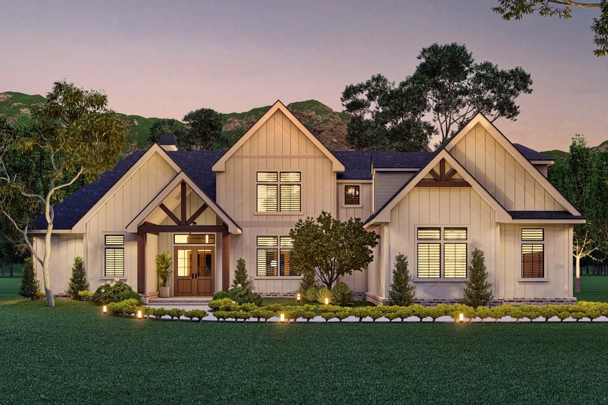 Plan 12325JL: New American House Plan with 3 Bonus Rooms - 2091 Sq Ft - Image #7 - Country, Craftsman, Farmhouse, Modern Farmhouse, New American