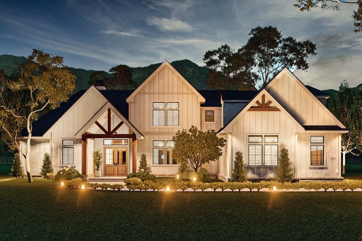 Plan 12325JL: New American House Plan with 3 Bonus Rooms - 2091 Sq Ft - Image #8 - Country, Craftsman, Farmhouse, Modern Farmhouse, New American