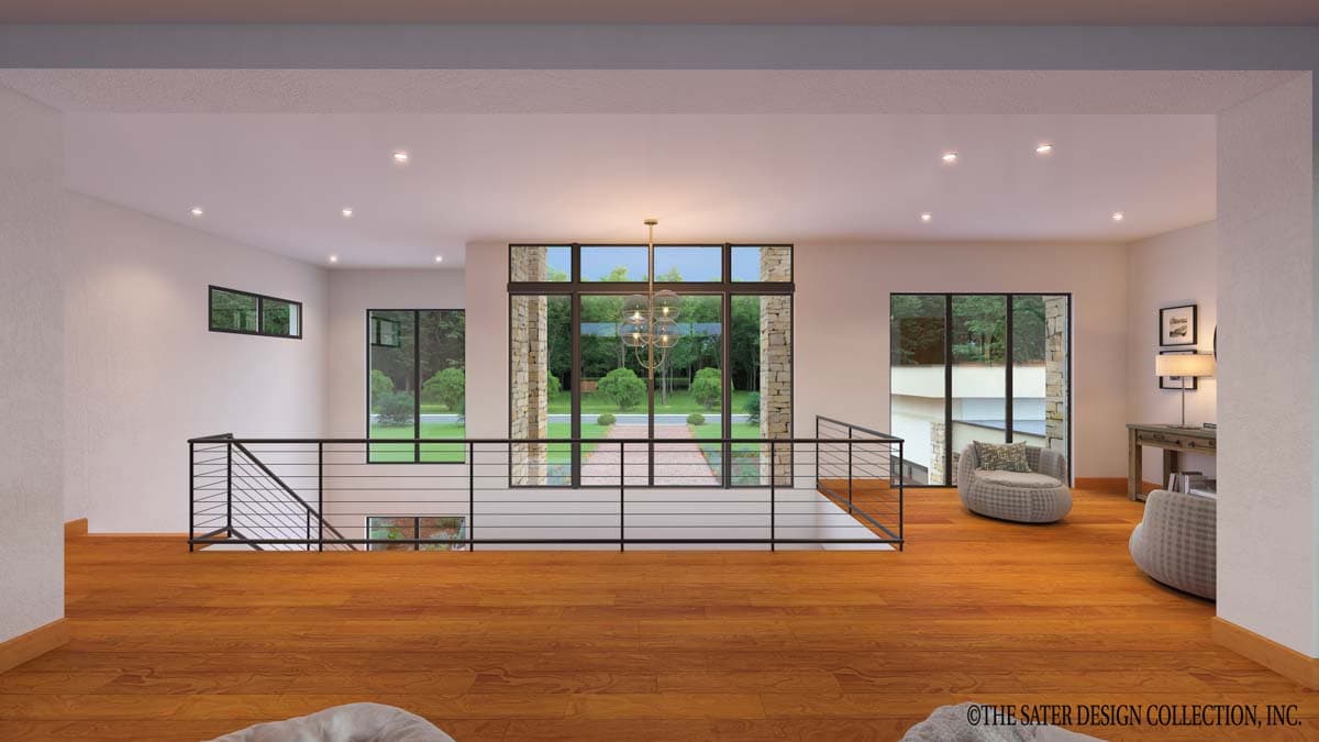 Plan 340126STR: Modern Coastal House Plan with Views to the Back from All Rooms - 6033 Sq Ft - Image #4 - Coastal, Coastal Contemporary, Contemporary, Florida-Style, Mid Century Modern, Modern