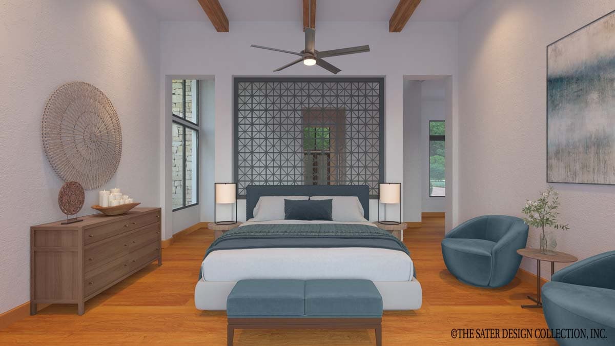 Plan 340126STR: Modern Coastal House Plan with Views to the Back from All Rooms - 6033 Sq Ft - Image #7 - Coastal, Coastal Contemporary, Contemporary, Florida-Style, Mid Century Modern, Modern