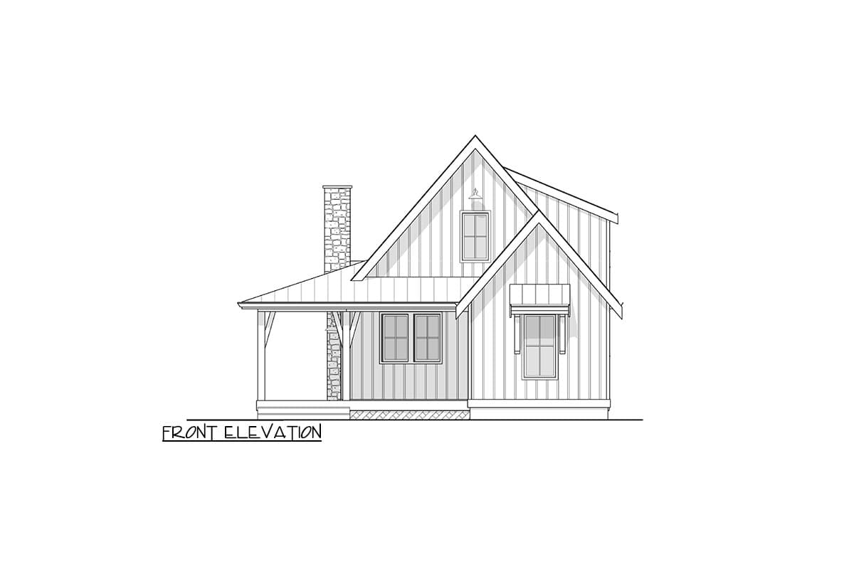 Plan 270087AF: Country Cottage with Wrap Around Porch and Flexible Loft - 1648 Sq Ft - Image #6 - Cottage, Country, Rustic, Vacation