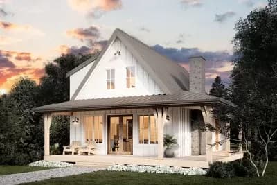 Country Cottage with Wrap Around Porch and Flexible Loft - 1648 Sq Ft