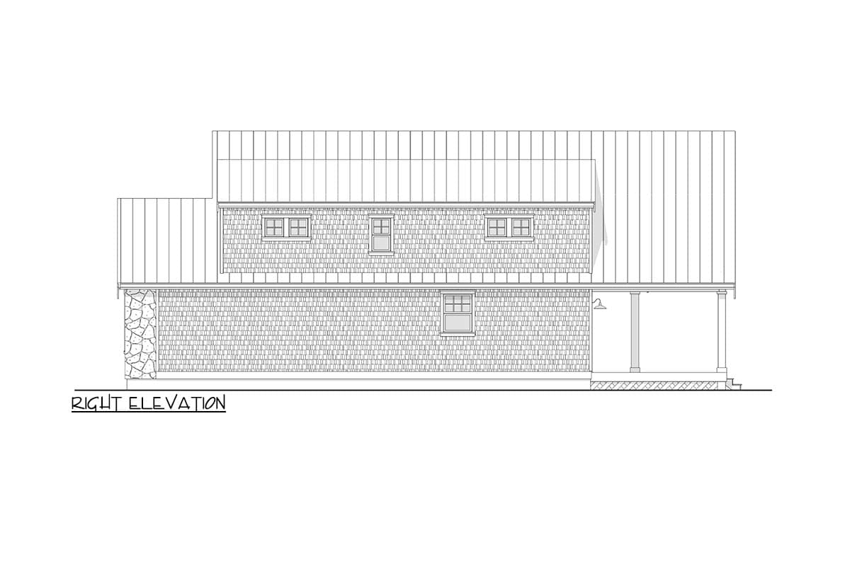 Plan 270088AF: Shingle-and-Stone Cottage with Vaulted Living Room - 1648 Sq Ft - Image #9 - Cottage, Country, Rustic, Shingle