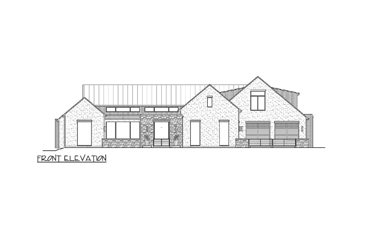 Plan 23952JD: Modern Hill Country House Plan with Indoor-Outdoor Living - 5575 Sq Ft - Image #4 - Country, Hill Country, New American, Transitional