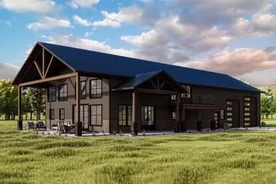 Barndominium-Style House Plan For The Outdoors Lover - 2866 Sq Ft