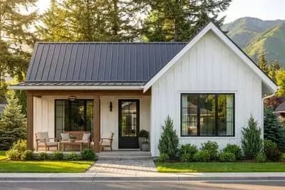 Country Cabin with 2 Beds and 6-Foot-Deep Front Porch - 786 Sq Ft