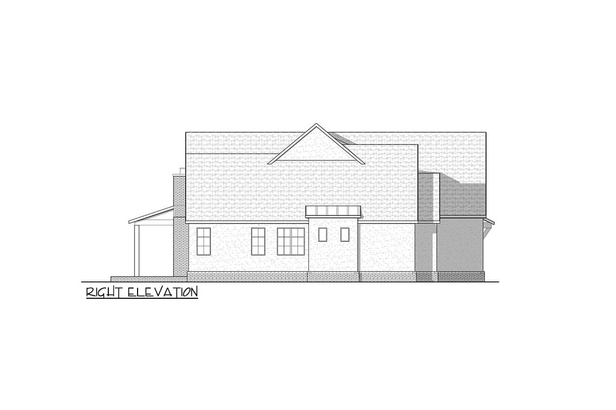 Plan 290166IY: 1-Story House Plan with Finished Lower Level - 4653 Sq Ft - Image #5 - European, Transitional