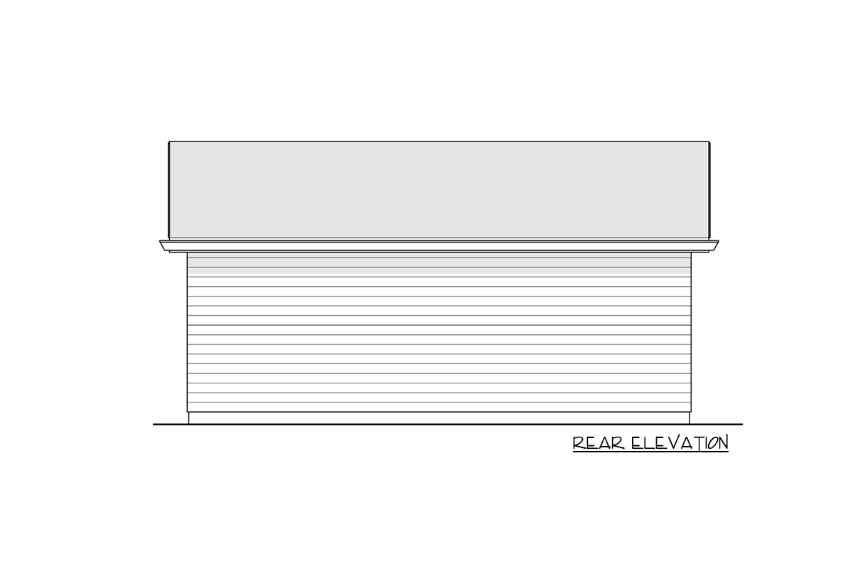 Plan 270090AF: 2-Car Detached Garage with Storage Area - 572 Sq Ft - Image #6 - Colonial, Country, Traditional