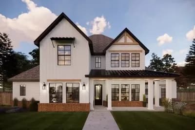 New American Farmhouse Plan with 3-Car Garage - 3325 Sq Ft